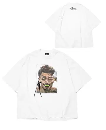 나카타니 준토 x OVER ALLs 콜라보 T셔츠 화이트