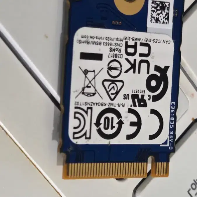 ssd 512g. m2.nvme 길이 4cm 팝니다
