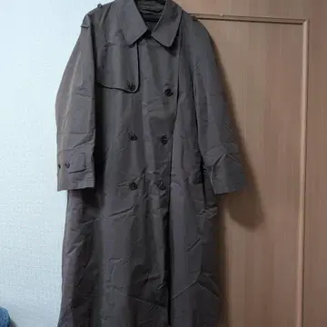 남성용 스텐카라 코트 롱 기장