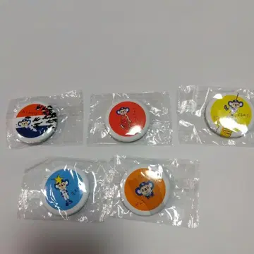 [새상품 미개봉] 주니치 드래곤즈 도아라 캔뱃지 5종 세트