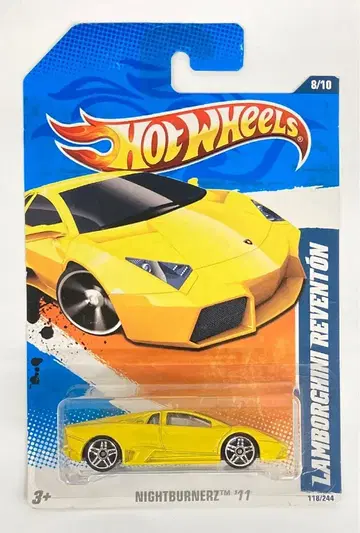 MATTEL NIGHTBURNERZ HOTWHEELS 람보르기니 레벤톤 옐로우 T9825