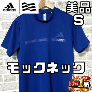 [선착순] 새상품급 아디다스 골프 남성용 반팔 모크넥 셔츠 S 파랑