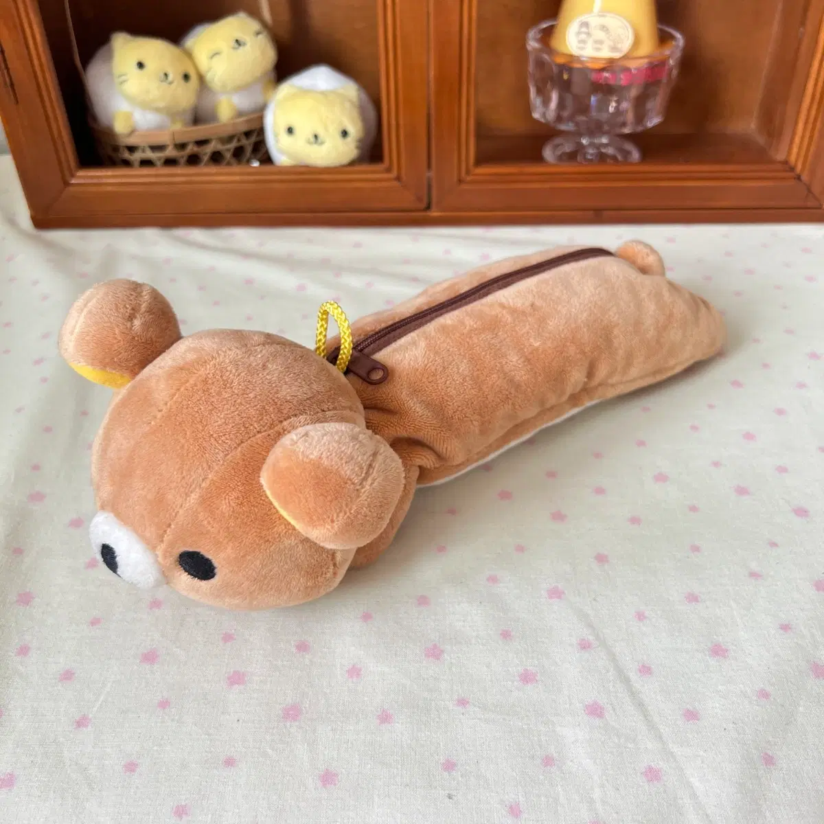 고전 리락쿠마 인형 필통