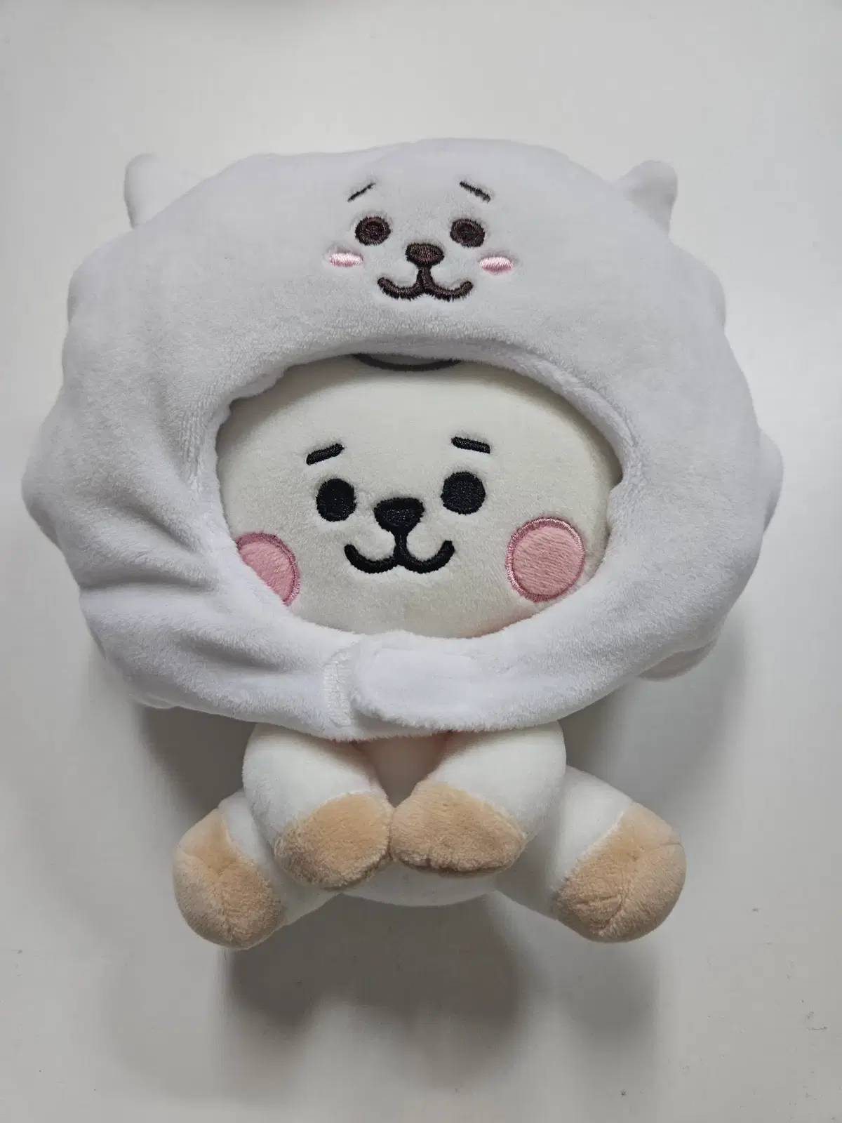BT21 알제이(RJ) 인형 (숙면 모자/후드 버전)