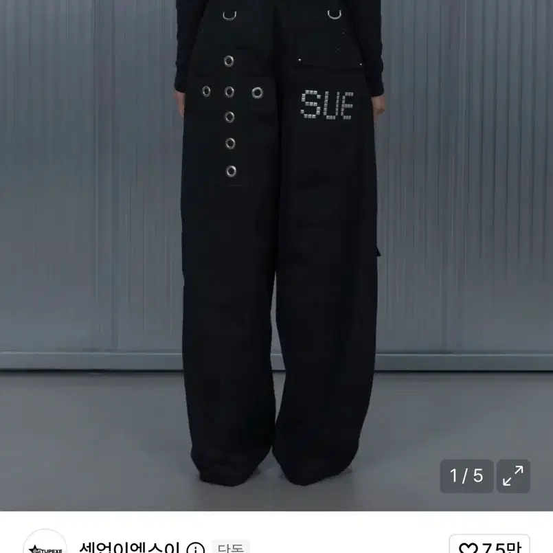 셋업이엑스이 CROSS MULTI CARGO PANTS / BLACK