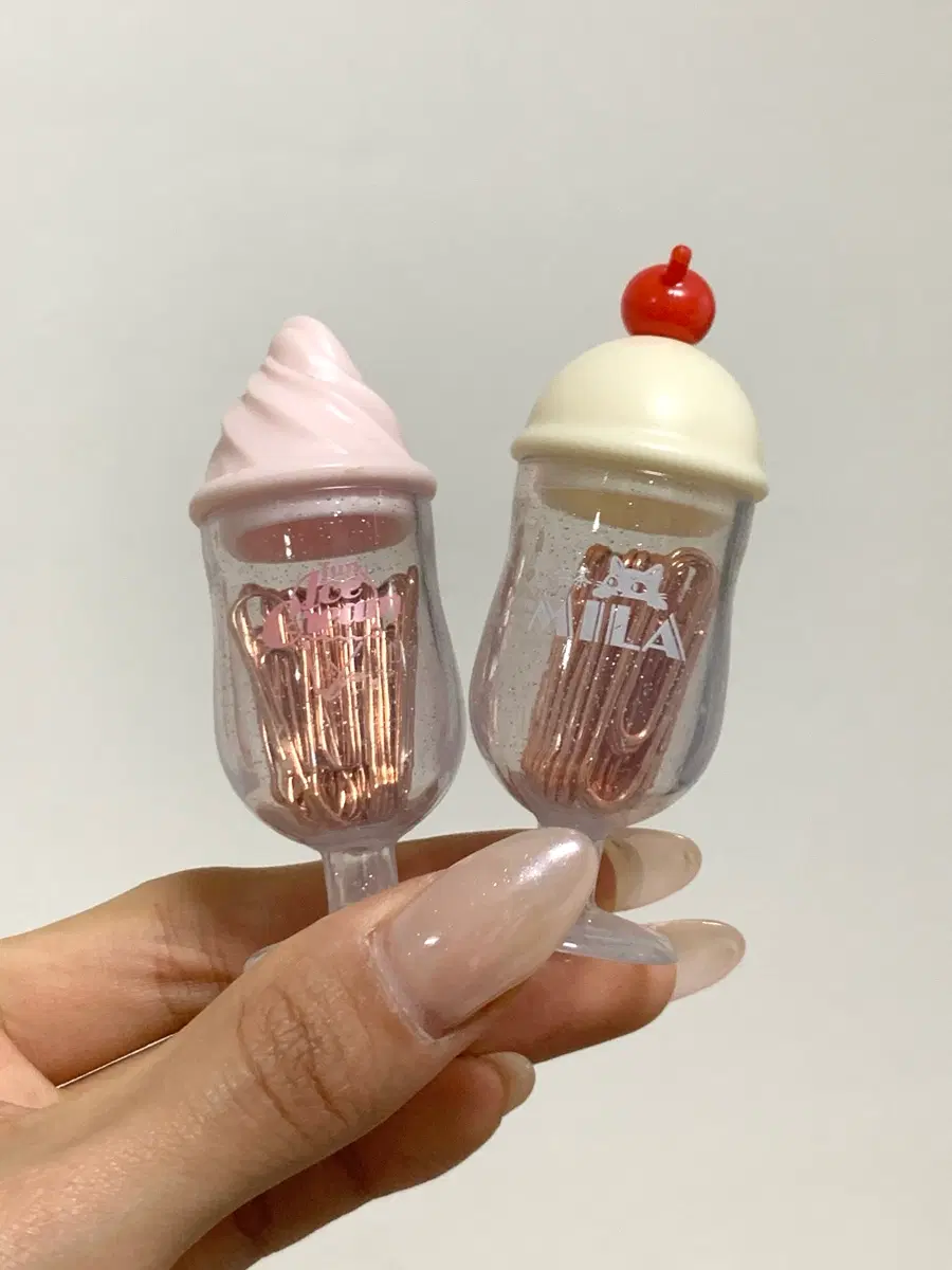 카페 우마스테 크림소다 딸기소다 아이스크림 클립 케이스
