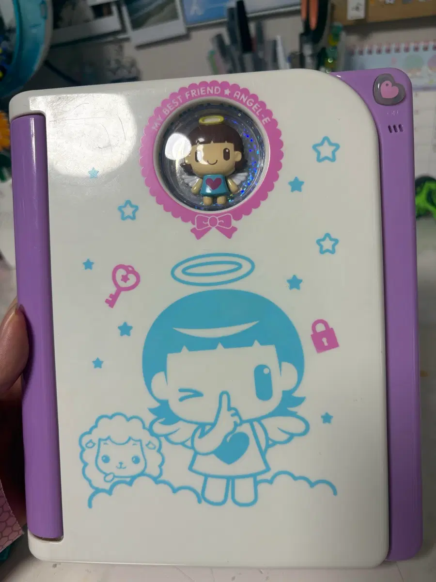 엔젤이 비밀일기장 고전 문구 완구 보라색