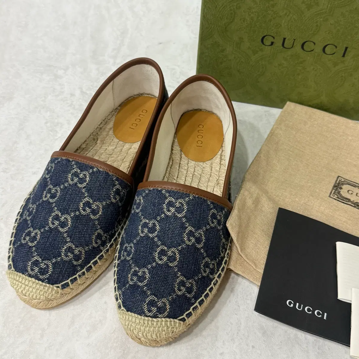 Gucci Denim Espadrilles 35.5