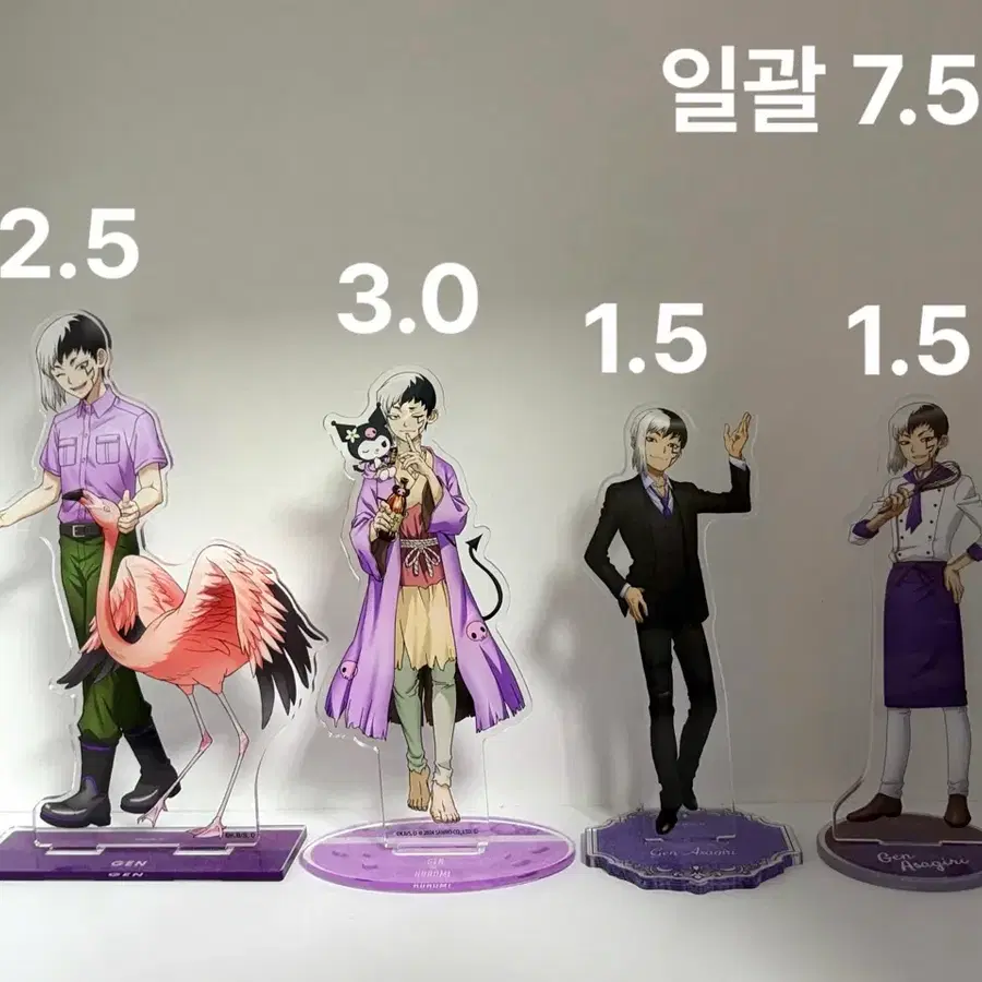 닥터스톤 아사기리겐 아크릴스탠드 Dr.STONE 일괄 개별
