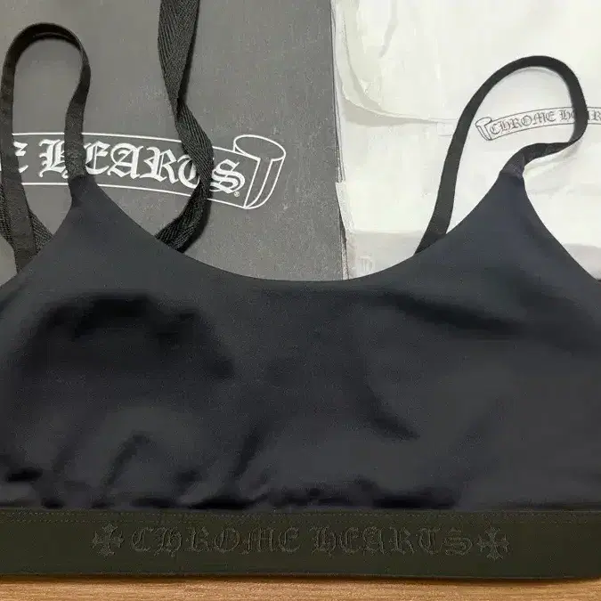 크롬하츠 로고 스포츠 브라 블랙 S