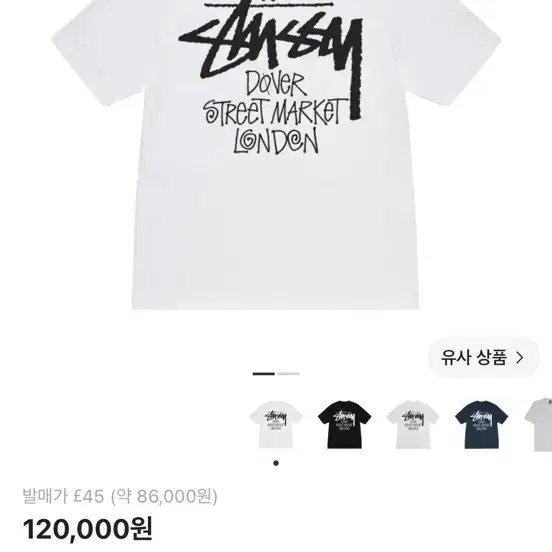 스투시 스탁 도버 반팔
