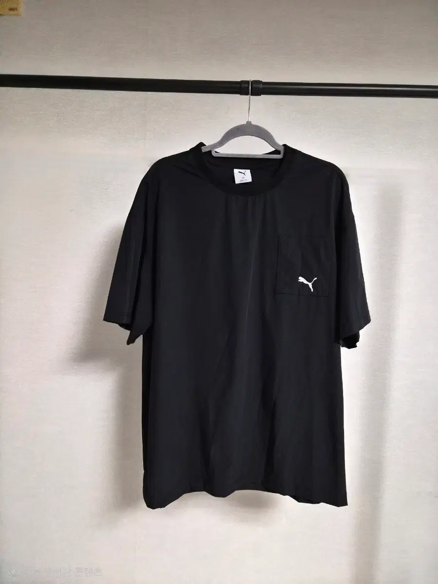 푸마 골프 우븐 포켓 반팔티 XXL 블랙