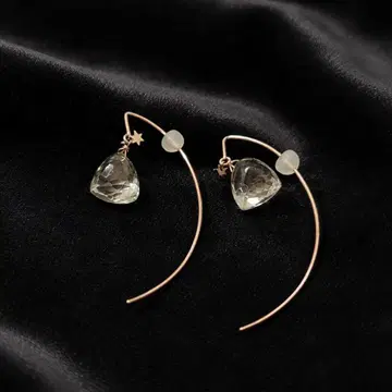 STAR JEWELRY Girl 그린 쿼츠 링 귀걸이