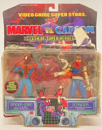 TOYBIZ 비디오 게임 슈퍼 스타즈 스파이더맨 VS 스트라이더 5인치