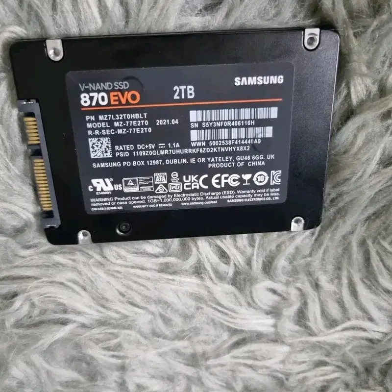 삼성전자 870 EVO V-NAND SSD 2TB
