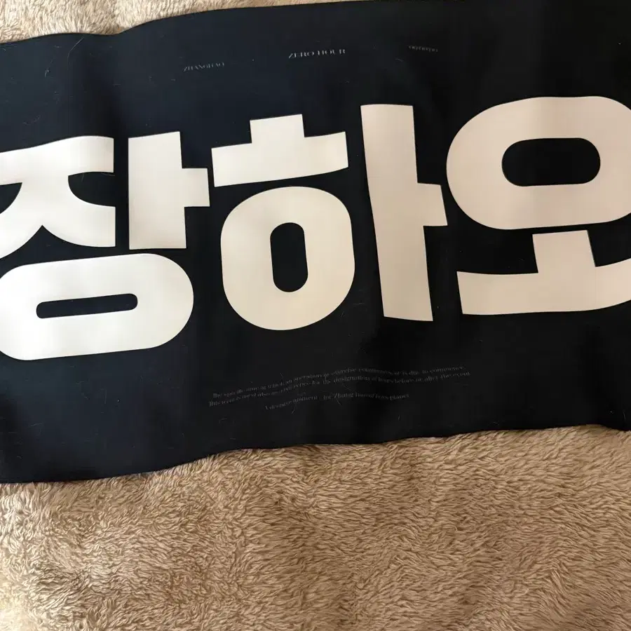장하오 슬로건 양도 앤더블 제베원