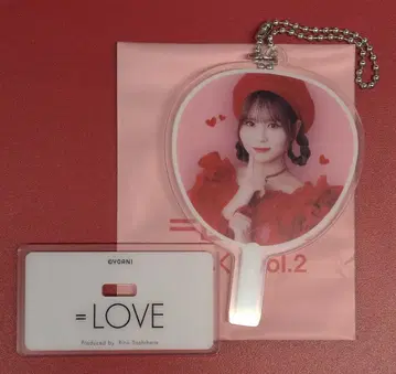 =LOVE 아레나 투어 2025 추가 공연 오바 하나 미니 부채형 아크릴 스탠드 키링