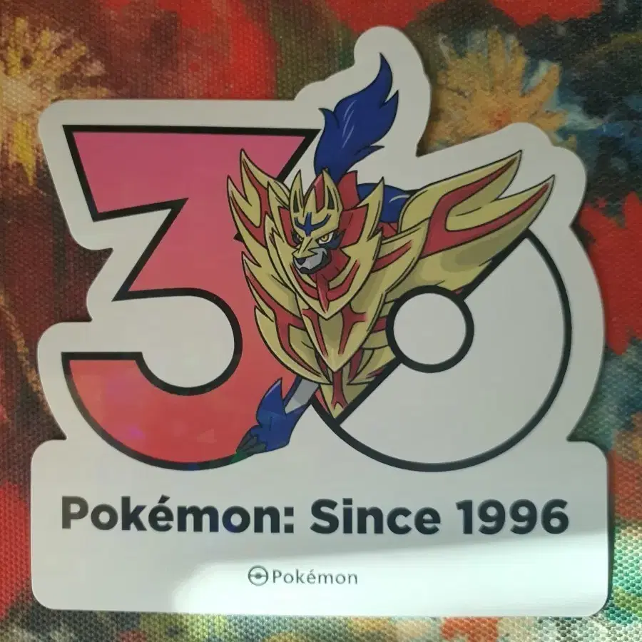 포켓몬 30주년 로고 스티커 자마젠타