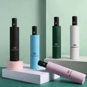 UV 자동 접이식 우산 블랙/화이트