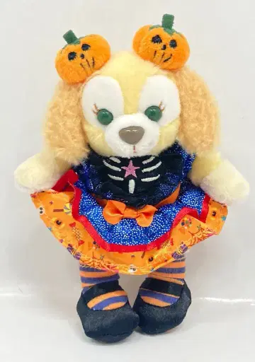 상하이 디즈니 리조트 Plush KeyChain Duffy and Friend 쿠키안(호박)/Happy Halloween 2022
