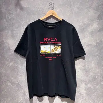 택 포함 미사용 새상품 RVCA 루카 프린트 T셔츠 L