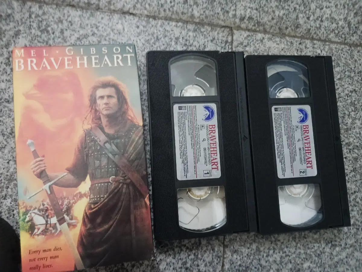 브레이브하트 VHS 2개 세트 멜깁슨 주연
