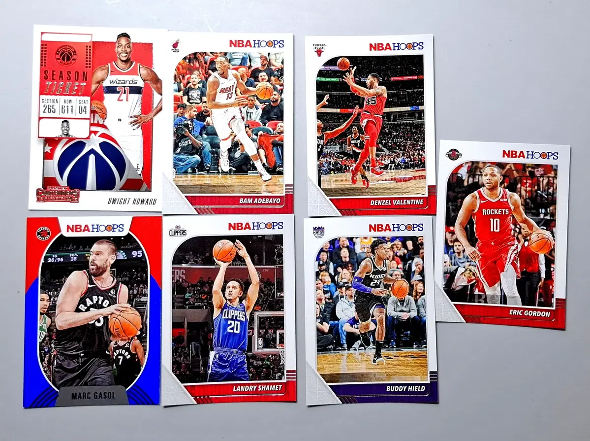 NBA 드와이트하워드 뱀아데바욜 마크가솔등 7장 NBA 훕스