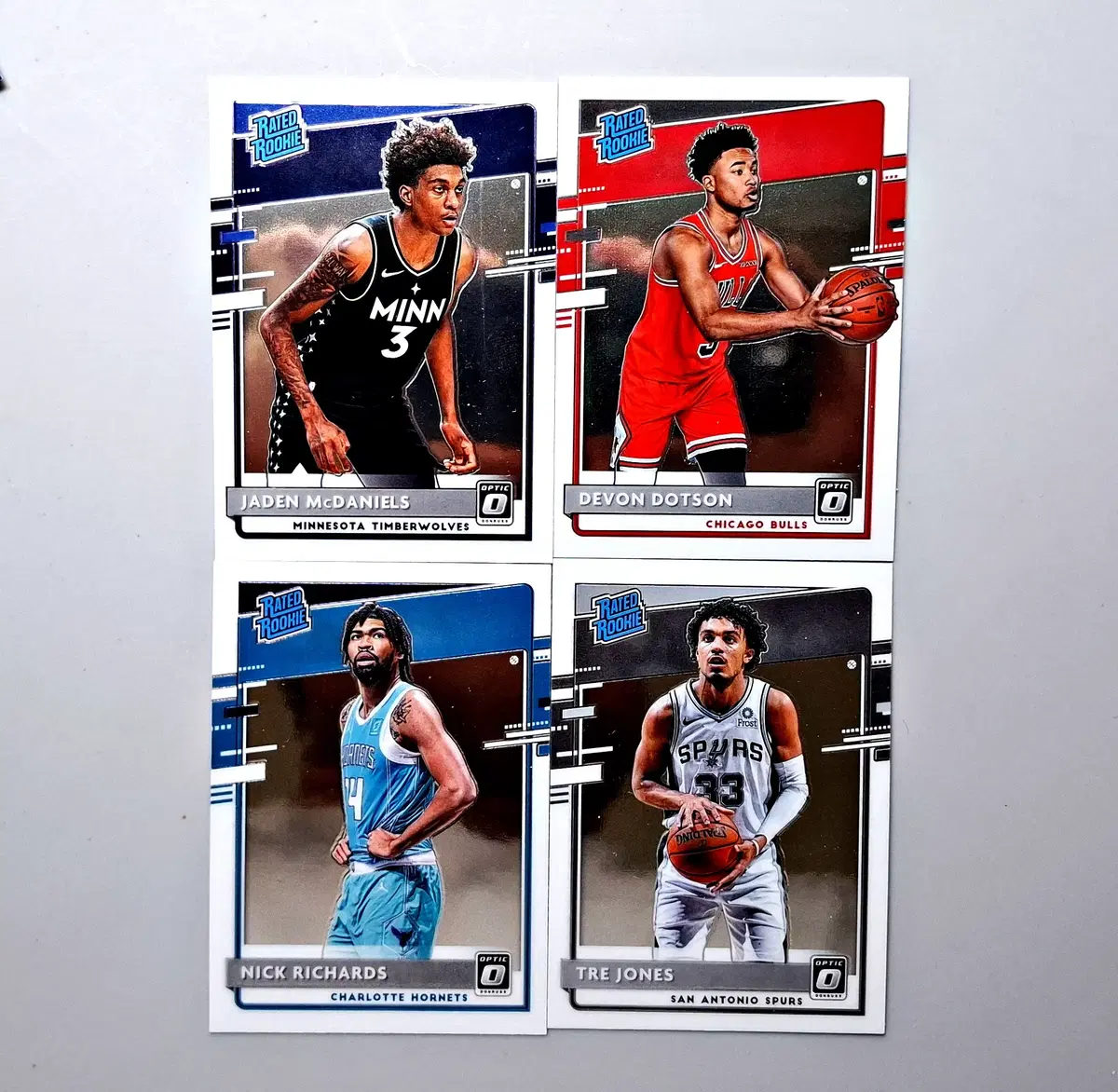 NBA 레이티드 루키 옵틱 4장 맥다니엘스 트레존스등 파니니 돈러스 옵틱