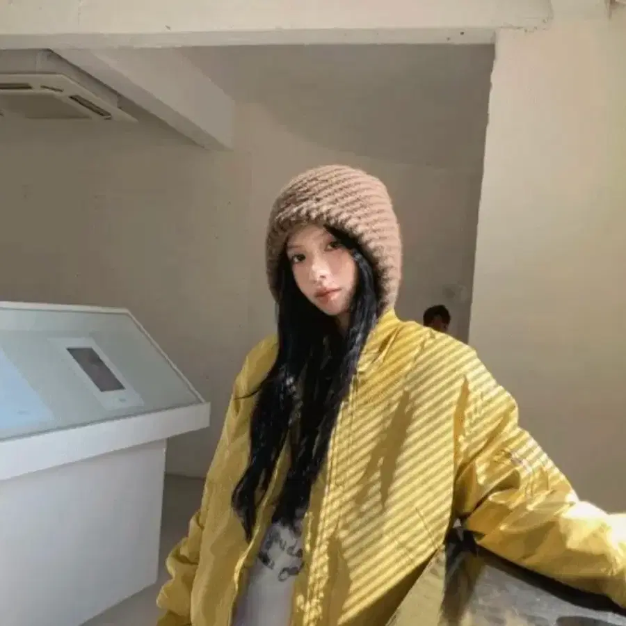 옐로우 패딩 자켓