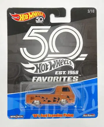 MATTEL HOTWHEELS 50/FAVORITES FLF40 '60년대 포드 에코노라인 픽업 3/10