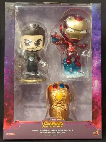 HOTTOYS COSBABY (S) / COLLECTIBLE SET 토니 스타크 / 아이언맨 마크 L / 인피니티 건틀릿 COSB464
