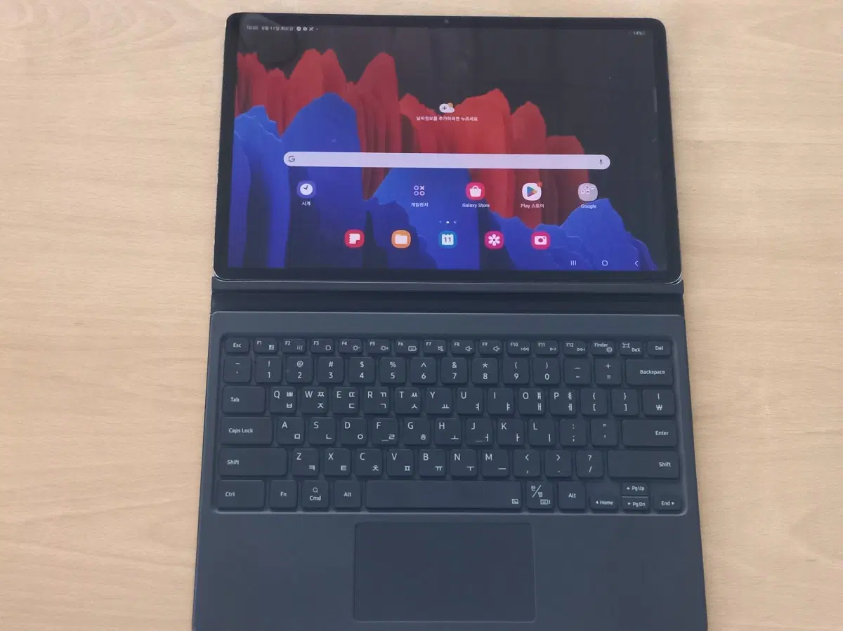 갤럭시탭 S7플러스 12.4인치 Wi-Fi (SM-T970) / 뒷면 필름 부착