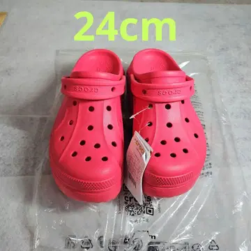 Crocs Bella Clog 통굽 샌들 24cm 핑크