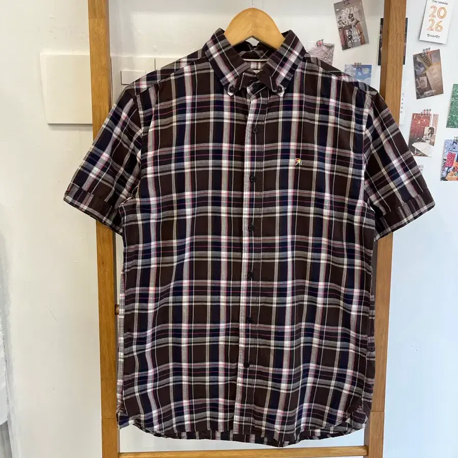 [아놀드 파머] 클래식 체크 반팔 셔츠 (Size. 3)