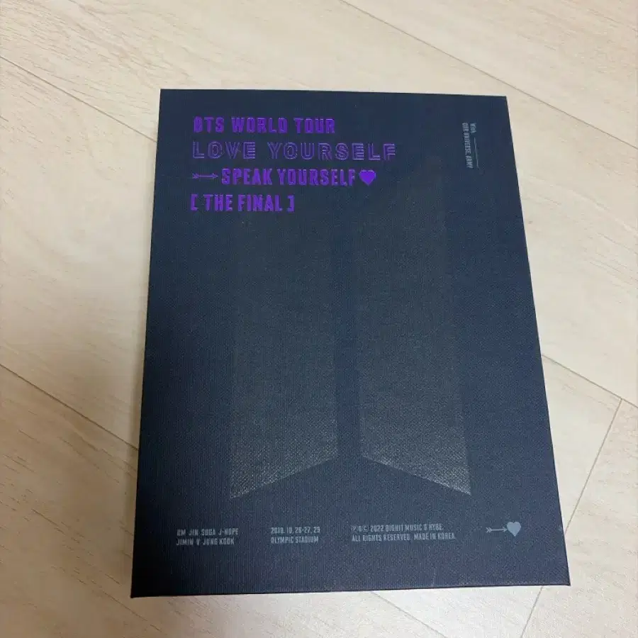 BTS 방탄소년단 WORLD TOUR LOVE YOURSELF SPEAK YOURSELF THE FINAL 블루레이