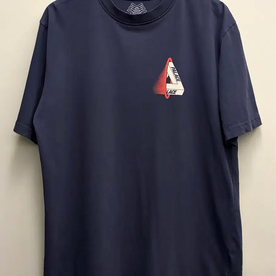 (L)Palace 팔라스 코튼 트라이보이드 반팔티셔츠 네이비