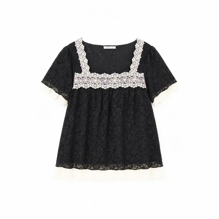 AXES FEMME 엑시즈팜 나일론 혼방 플라워 블라우스 - Women (7186)