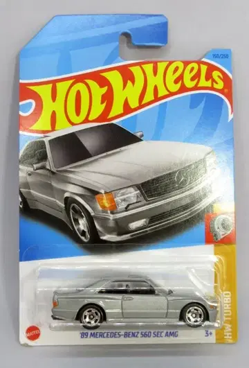 MATTEL HOTWHEELS HW TURBO 4/5 HKK85 '89 메르세데스-벤츠 560 SEC AMG/실버 150/250
