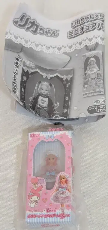 타카라토미아츠 리카짱 x 산리오 콜라보레이션 미니어처 패키지 컬렉션 러블리한 마멜로디 리카짱