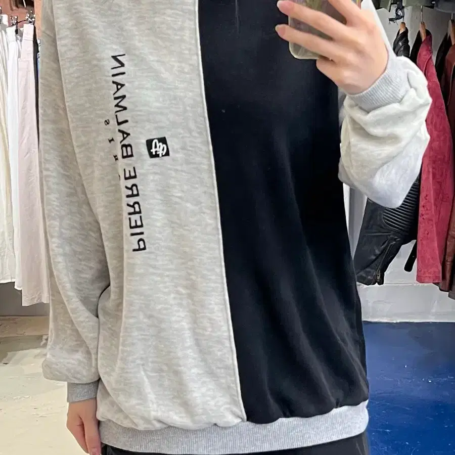 PIERRE BALMAIN 피에르발망 투톤 맨투맨