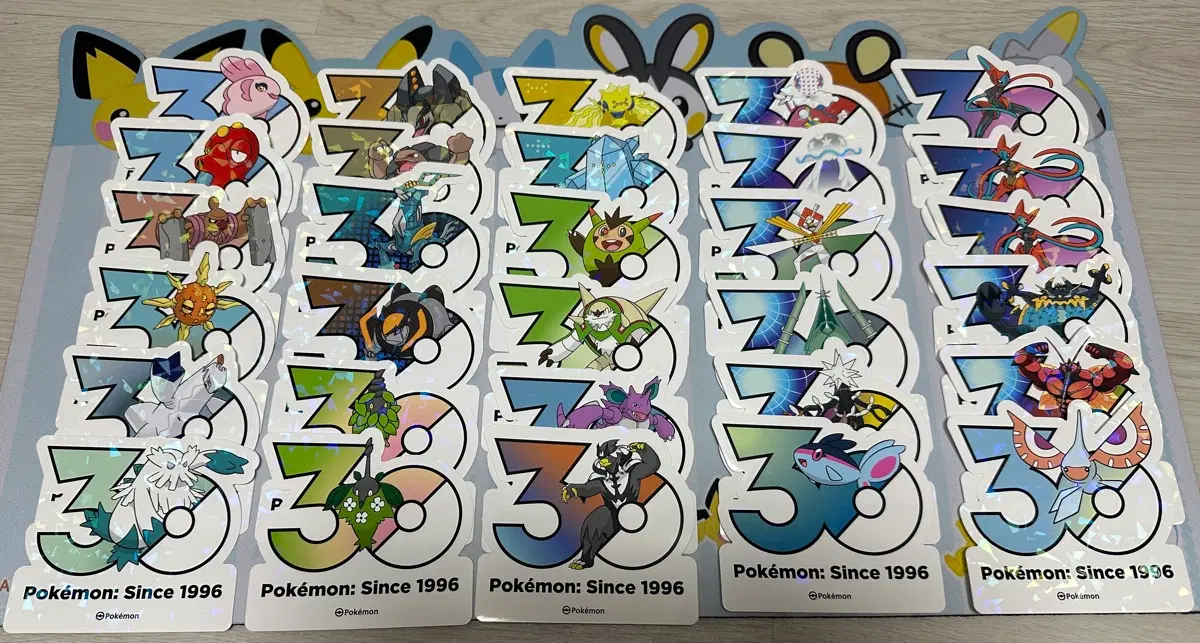 포켓몬 30주년 스티커 427장