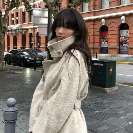 구함) 어랜 알파카 울 하이넥 코트 구해요