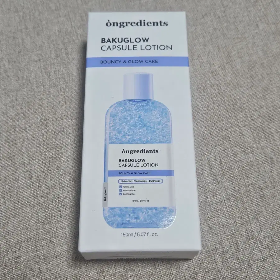 (새상품) 온그레디언츠 바쿠글로우 캡슐 로션 150ml