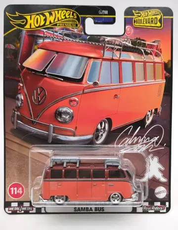 MATTEL HOTWHEELS BOULEVARD HRT62 1967 VOLKSWAGEN SAMBA BUS 114