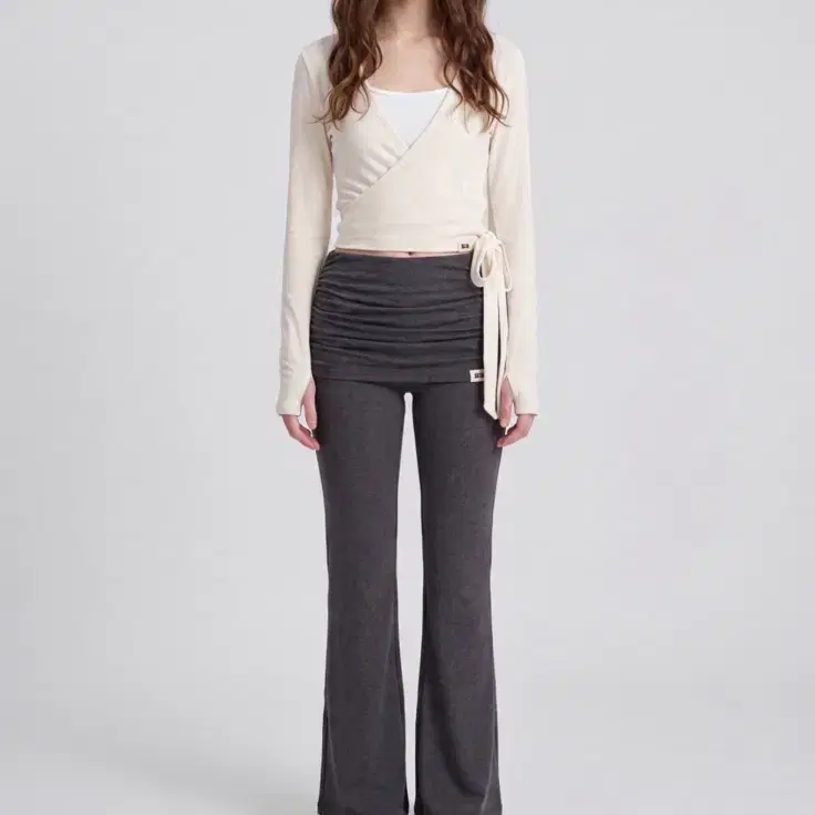 새상품) 키시닝 KISYNING Yoga Flow Foldover Pants (Charcoal)