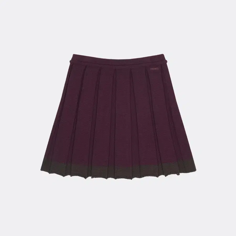 코이세이오 KNIT PLEATS SKIRT - WINE