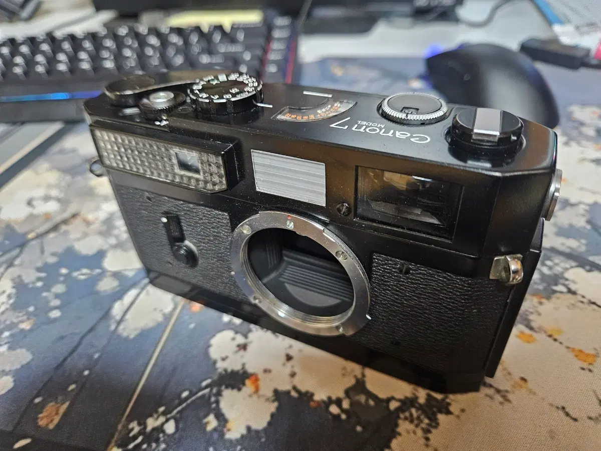 캐논 7 (canon 7) 블랙 리페인트 필름 카메라