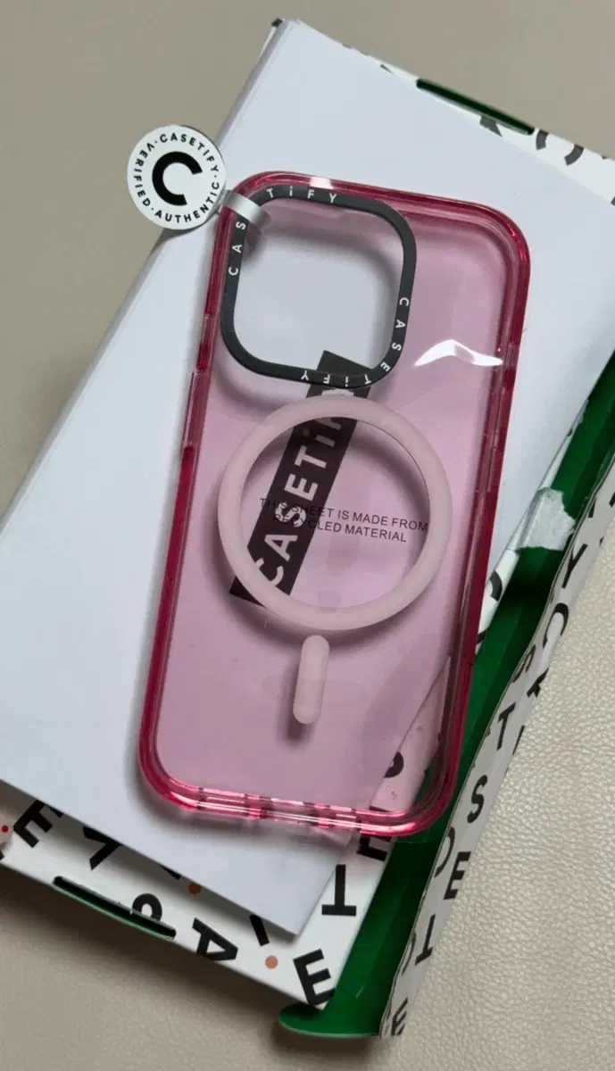 아이폰 15프로 케이스티파이 케이스 핑크 맥세이프 호환 임팩트 케이스