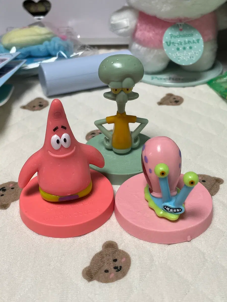 스폰지밥 스탬프 놀이 시즌1 도장 뚱이,징징이,핑핑이