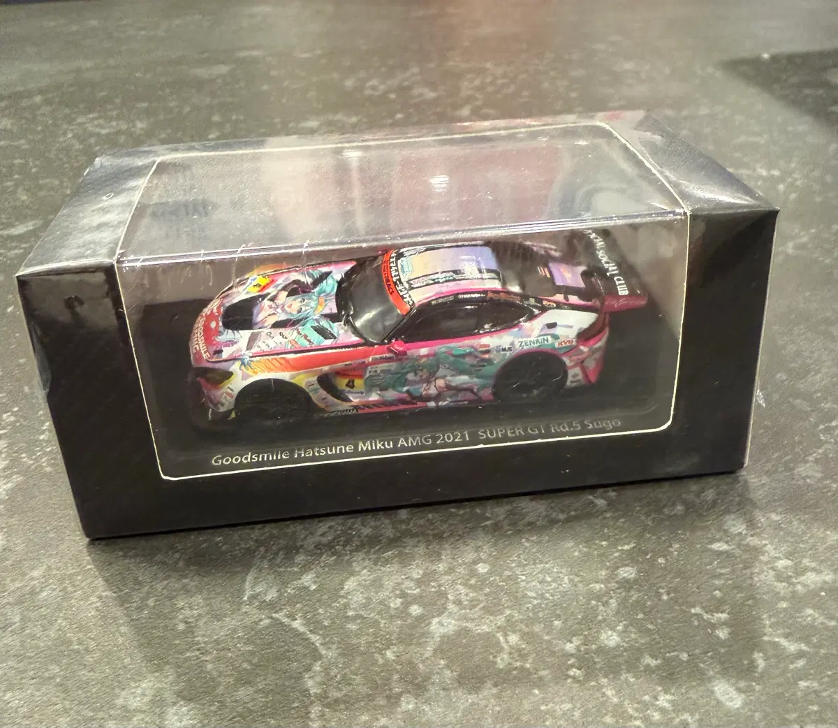 하츠네미쿠 x 안티소셜 x 굿레이싱 1/64 AMG 2021 SuperGt Rd5 미니카